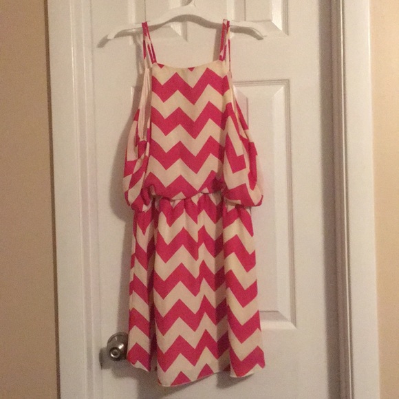 Pink chevron dress - Picture 2 of 2